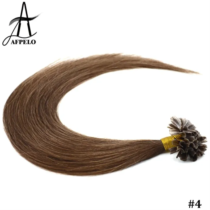 Brown Nail Tip Hair Extensions